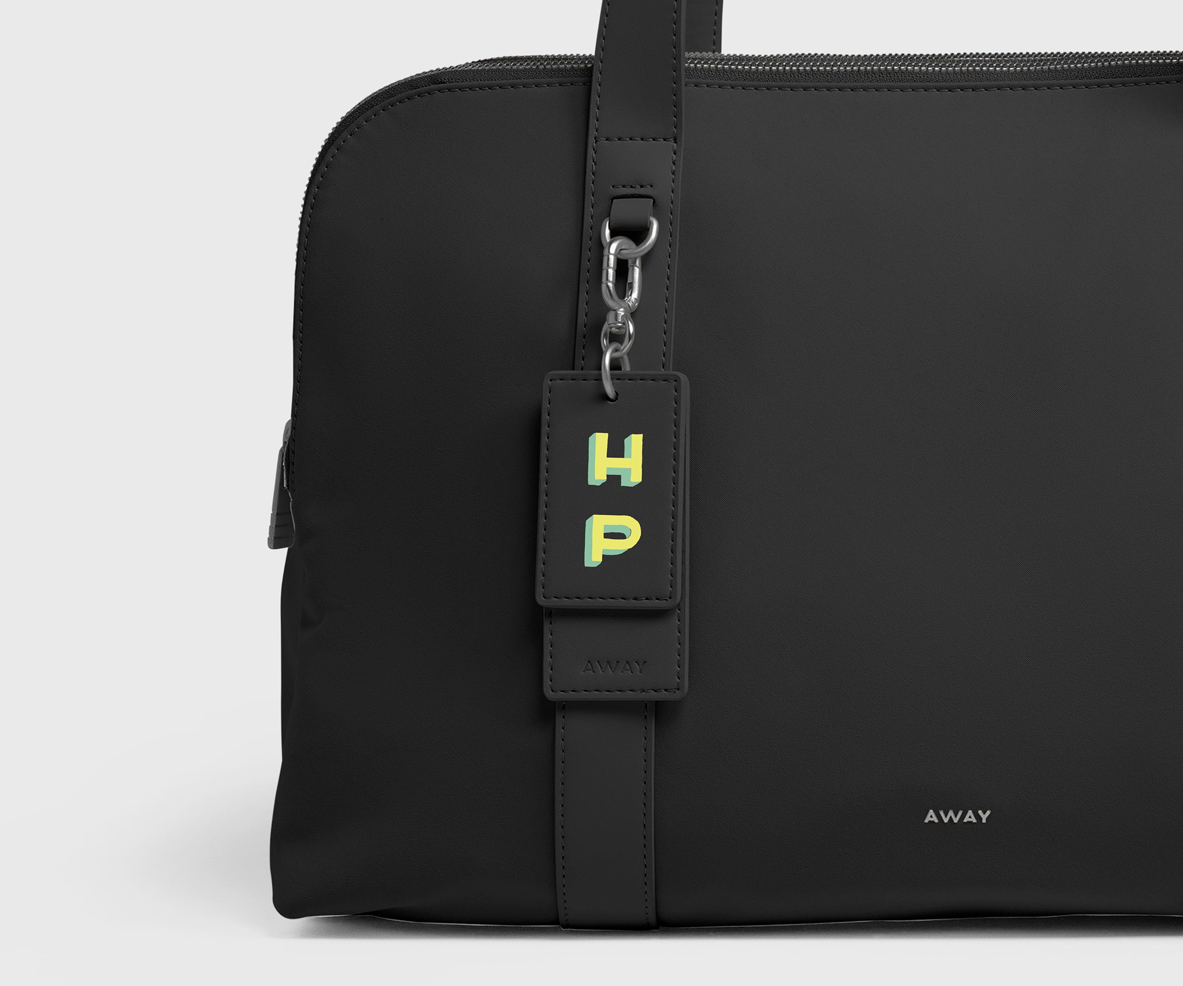 Signature Triple Zip Duffle in Jet Black | Away